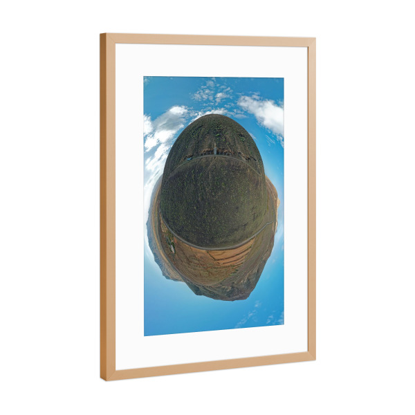 Poster mit Rahmen Kupfer "Denkmal Unamuno" artboxONE - Natur,Reise,Architektur,Reise / Strand und Meer