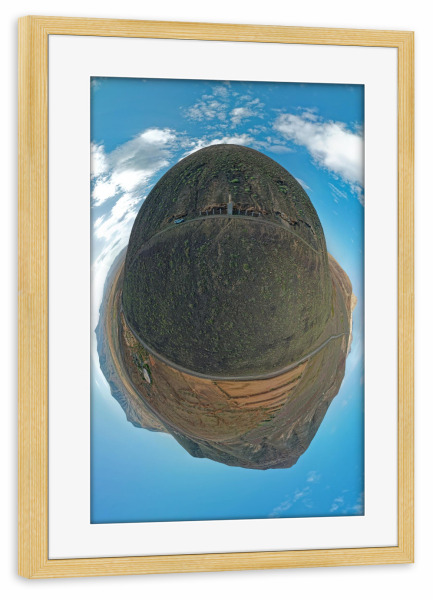 Poster mit Rahmen kiefer "Denkmal Unamuno" artboxONE - Natur,Reise,Architektur,Reise / Strand und Meer