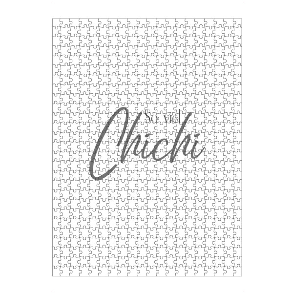 Puzzle Ravensburger "So viel Chichi" artboxONE - Typografie,Abstrakt