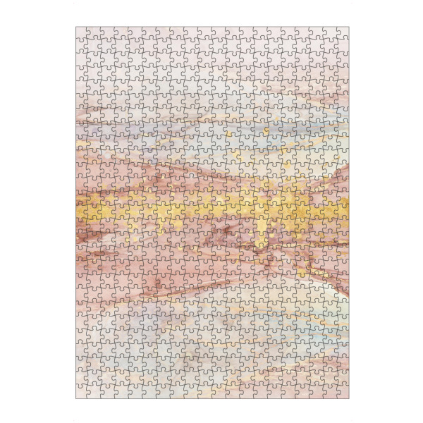 Puzzle Ravensburger "Abstrakte Frühling" artboxONE - Abstrakt - Abstrakt,Sauber,Minimalistisch,Golden - Bild abstrakt