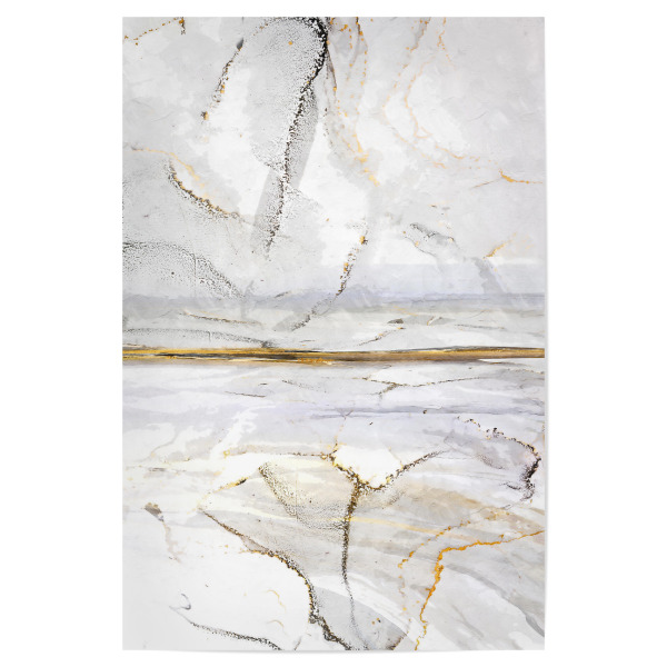 Poster 30x20 cm "Abstrakte Marmor" artboxONE - Abstrakt - Abstrakt,Sauber,Minimalistisch,Golden,White,Black and white