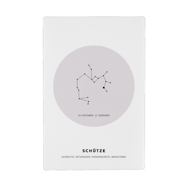 Holzbild "Das Sternbild des Schützen" artboxONE - Galaxy