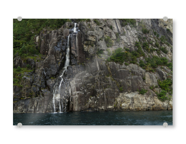 Acrylglasbild "Wasserfall Hengjanefossen" artboxONE - Natur,Reise,Reise / Länder