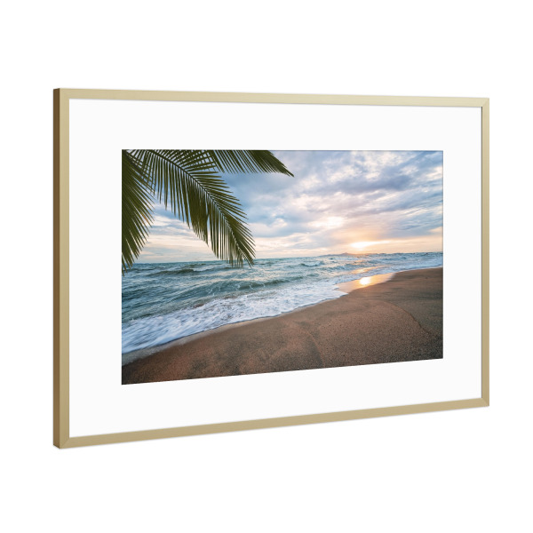 Poster mit Rahmen Gold "Sonnenuntergang - Thailand" artboxONE - Natur,Reise,Reise / Strand und Meer,Reise / Asien,Reise / Länder