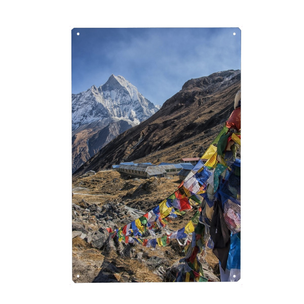 Holzbild "Basislager" artboxONE - Natur,Reise,Reise / Asien,Reise / Länder