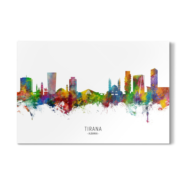 Galerie-Print "Tirana Albanien Skyline txt" 30x20 cm artboxONE