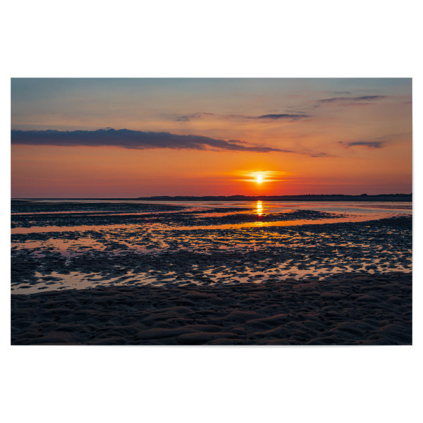 Poster 30x20 cm "Wolken, Sonne, Watt" artboxONE - Natur,Reise,Reise / Strand und Meer