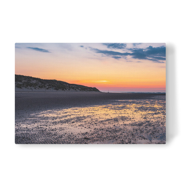 Leinwandbild "Sonnenaufgang, Wattenmeer" artboxONE - Natur,Reise,Reise / Strand und Meer