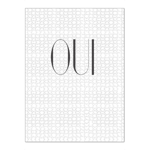 Puzzle Ravensburger "OUI-Schriftzug" artboxONE - Typografie,Geometrie