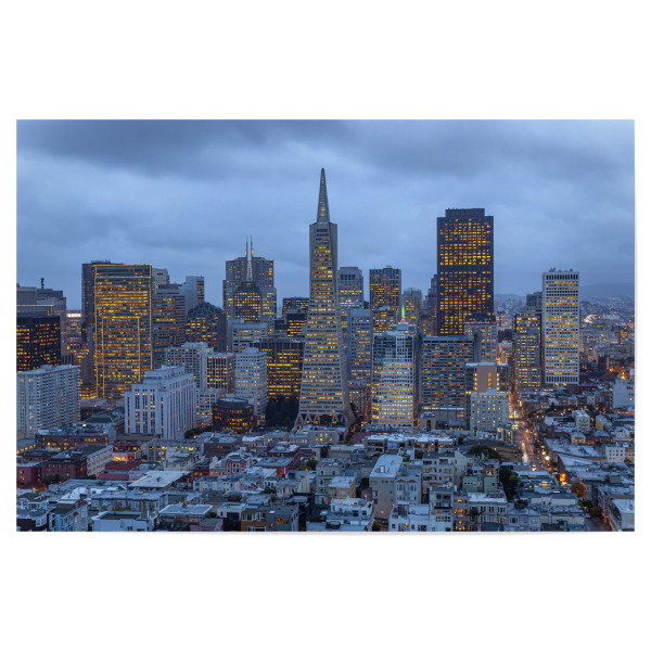 Poster 30x20 cm "Skyline von San Francisco" artboxONE - Architektur,Städte / San Francisco