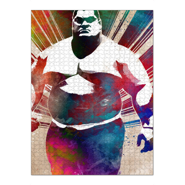 Puzzle Ravensburger "Ringsportkunst A" artboxONE - Menschen,Sport - Ringen,Sumo-ringen,Ringer,Sport,Sport,Kampf,Kampf - Bild ringen