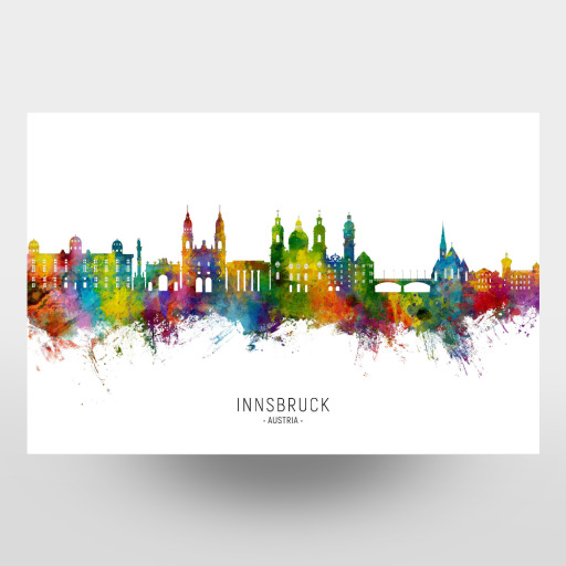 Innsbruck Österreich Skyline txt