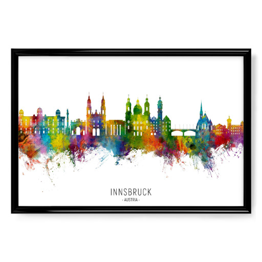 Innsbruck Österreich Skyline txt