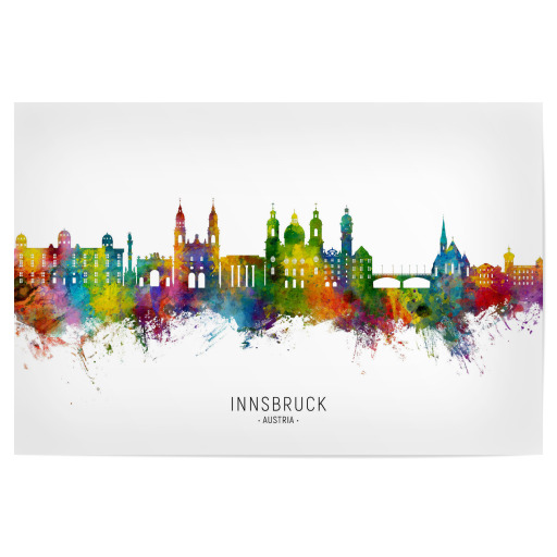 Innsbruck Österreich Skyline txt