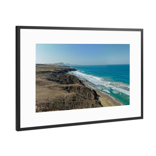 Poster mit Rahmen Schwarz (Metallic) "Alter Königsstrand" artboxONE - Städte,Natur,Reise,Reise / Strand und Meer