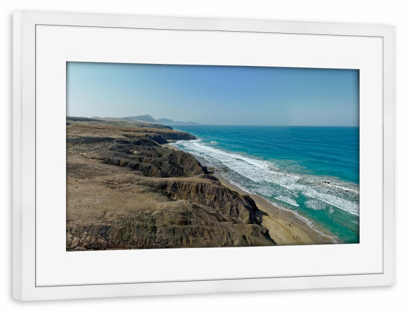 Poster mit Rahmen weiß "Alter Königsstrand" artboxONE - Städte,Natur,Reise,Reise / Strand und Meer