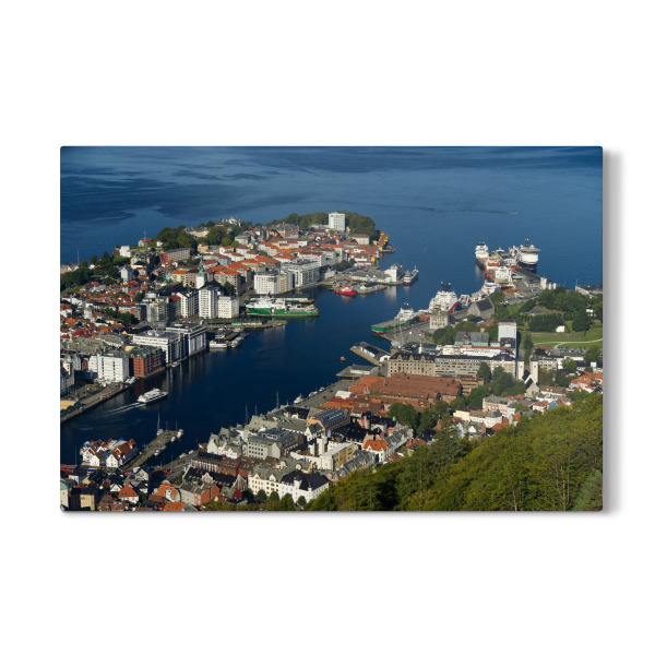 Galerie-Print "Blick auf Bergen in Norwegen" 30x20 cm artboxONE