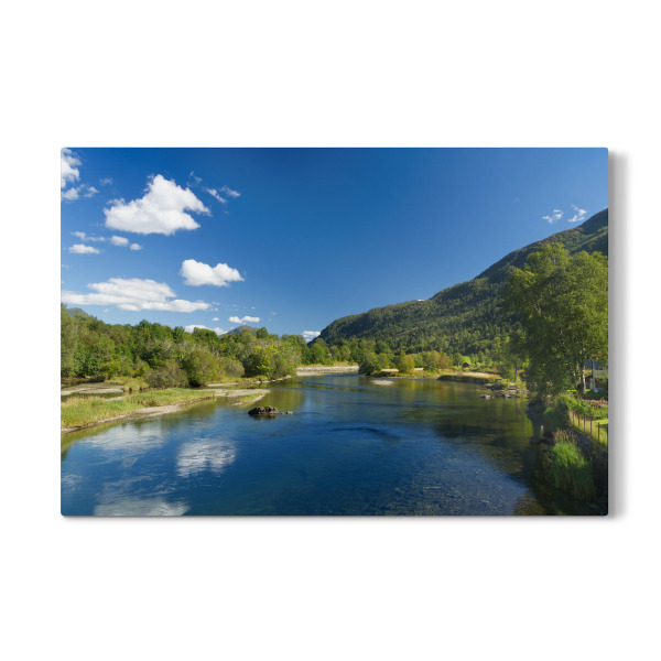 Galerie-Print "Am Fluss in Nordfjordeid" 30x20 cm artboxONE