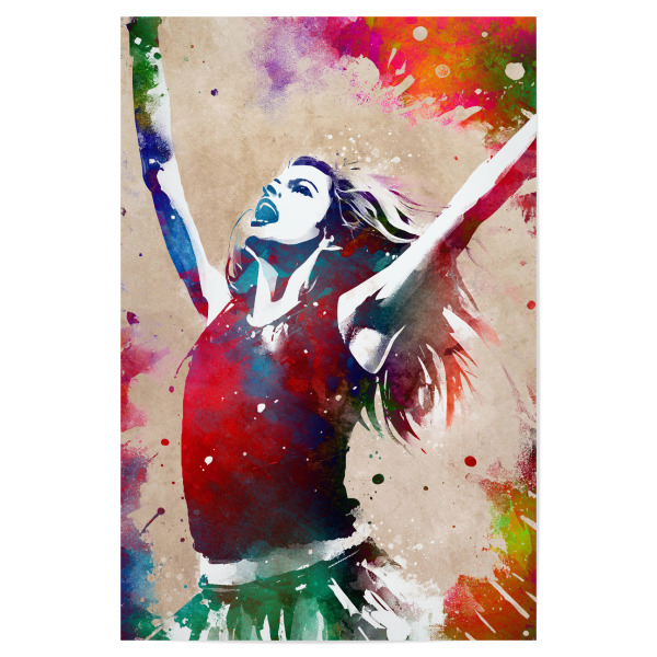 Poster "Cheerleader-Sportart A" artboxONE - Sport,Sport / Motivation - Cheerleader,Sport,Sport,Tänzer,Tanz