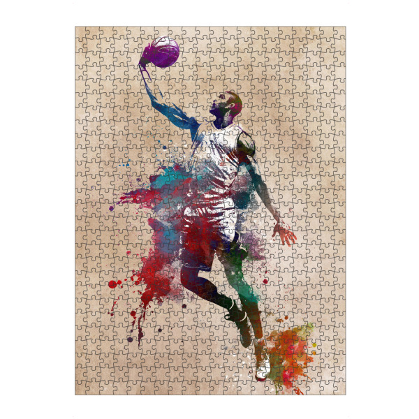 Puzzle Ravensburger "Basketballspieler Sportkunst A" artboxONE - Sport - Basketball,Korb,Ball,Sport,Spieler,Sport - Bild basketball
