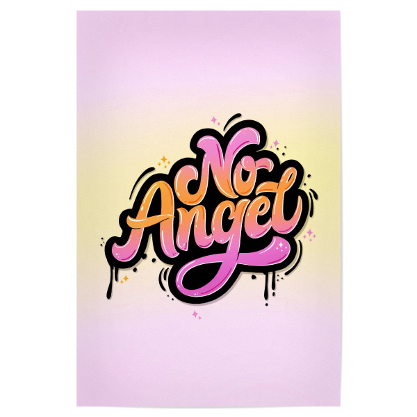 Poster 30x20 cm "I Am Not An Angel" artboxONE - Typografie,Lustig