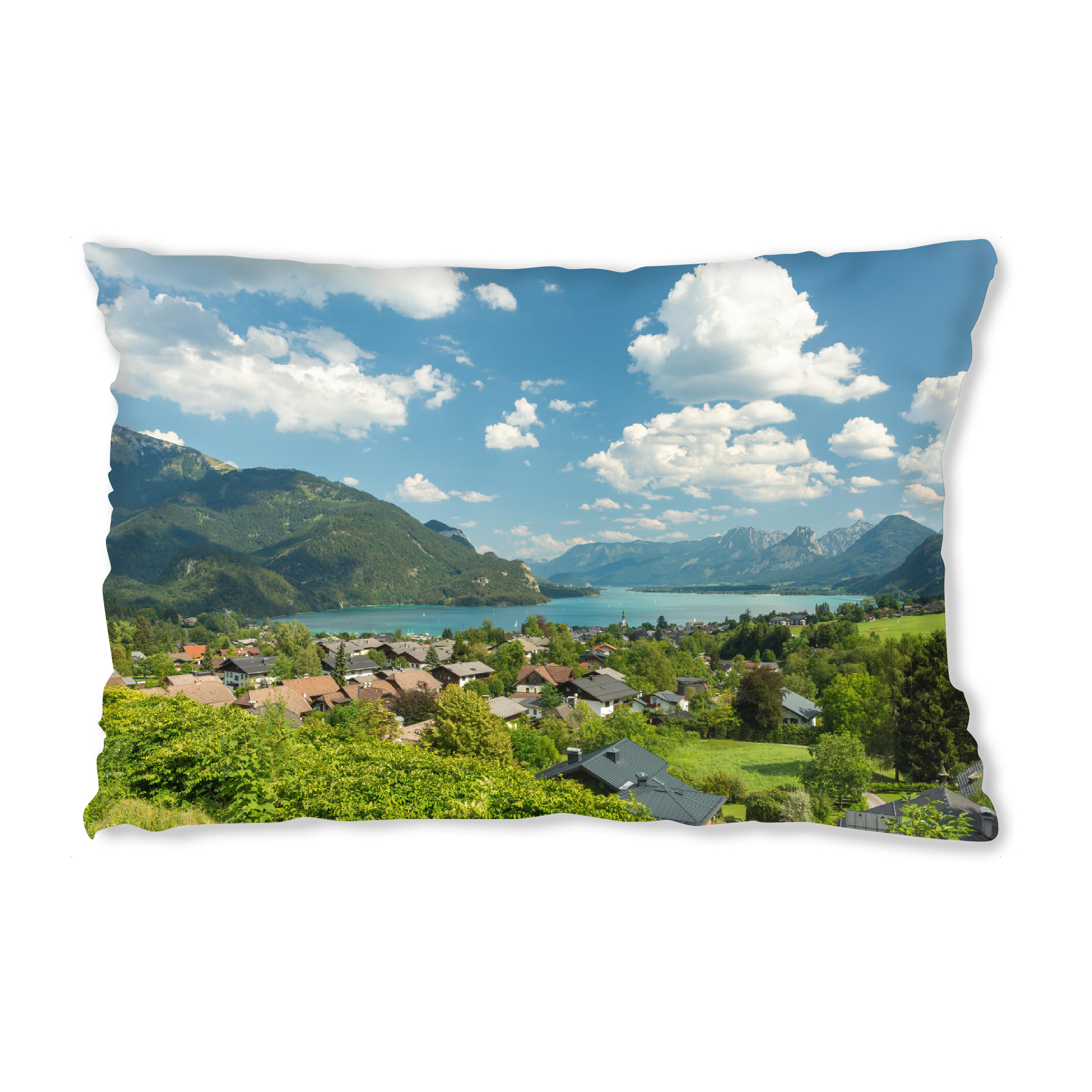 Design-Kissen "Wolfgangsee in Österreich" artboxONE - Natur,Reise,Reise / Länder