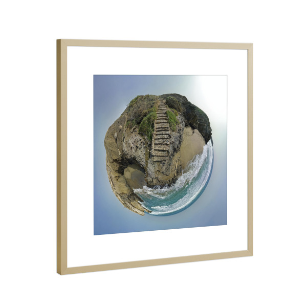 Poster mit Rahmen Gold "Königstreppe" artboxONE - Städte,Natur,Reise,Architektur,Reise / Länder
