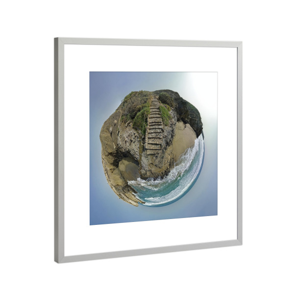 Poster mit Rahmen Silber "Königstreppe" artboxONE - Städte,Natur,Reise,Architektur,Reise / Länder