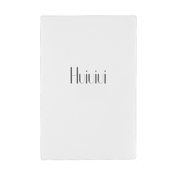 Metall Poster "Huiuiui" artboxONE - Typografie,Abstrakt,Geometrie
