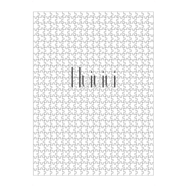 artboxONE Puzzle "Huiuiui" artboxONE - Typografie,Abstrakt,Geometrie