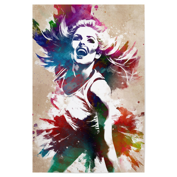Poster "Cheerleader-Sportart B" artboxONE - Sport,Sport / Motivation - Cheerleader,Sport,Sport,Tanz,Tänzer