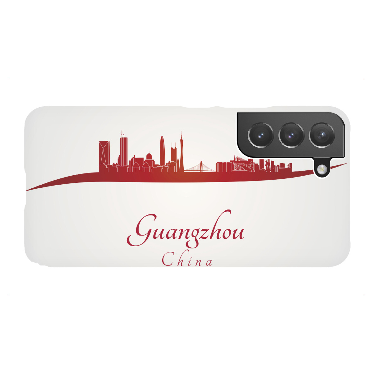 Samsung Galaxy "Guangzhou-Skyline in Rot" Premium-Case Handyhülle artboxONE