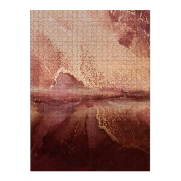 Puzzle Ravensburger "Abstraktes Universum" artboxONE - Abstrakt - Abstrakt,Sauber,Minimalistisch,Golden,Marmor - Bild abstrakt