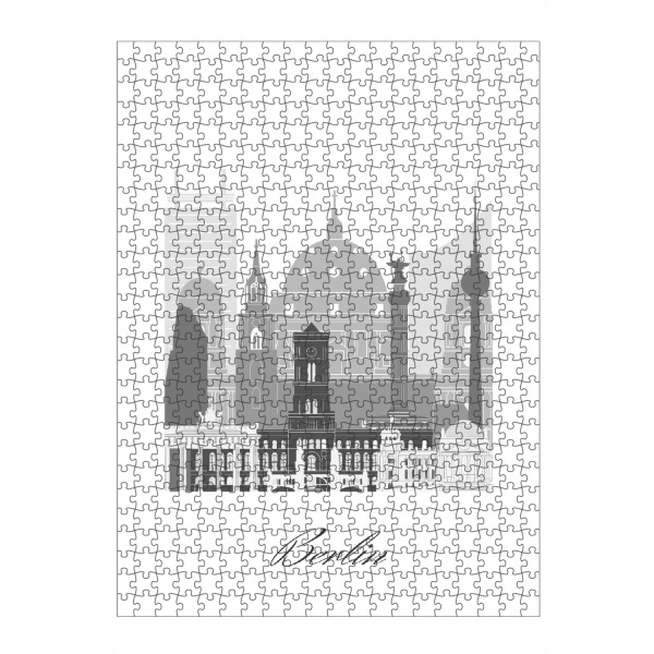 artboxONE Puzzle "Berliner Skyline in SW" artboxONE - Städte,Städte / Berlin,Reise,Architektur