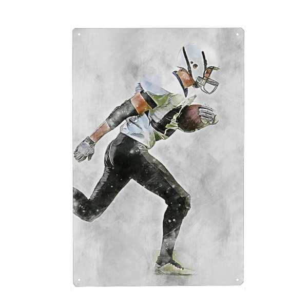 Holzbild "American Football 8 (matart)" artboxONE - Sport - American football,American,Football,Player,Ball,Team,Sport