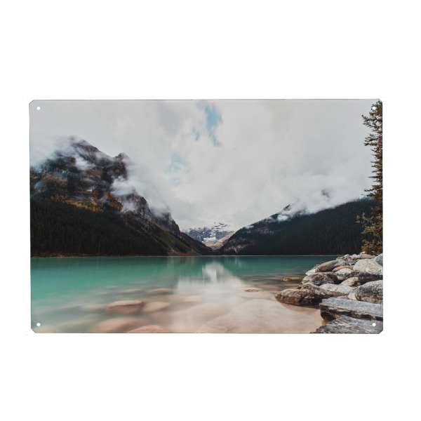 Holzbild "Beautiful Lake Louise" artboxONE - Natur,Reise,Reise / Länder - Lake,Kanada,See,Gebirge,Rocky mountains,Reise,Trip,Art,Natur,Landschaft