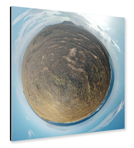 Alu-Dibond "Fuerteventura - Lavafeld & Vulkane" 30x30 cm artboxONE