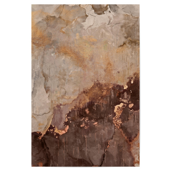 Poster "Abstrakte Bronze" artboxONE - Abstrakt - Abstrakt,Sauber,Minimalistisch,Golden