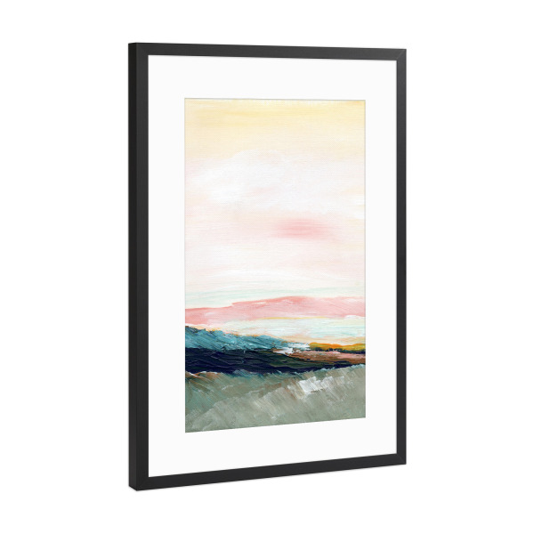 Poster mit Rahmen Schwarz (Metallic) "Pink sky l" artboxONE - Natur,Floral,Abstrakt