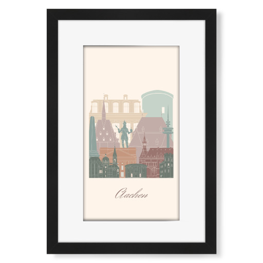Aachener Skyline - Salbeigrün