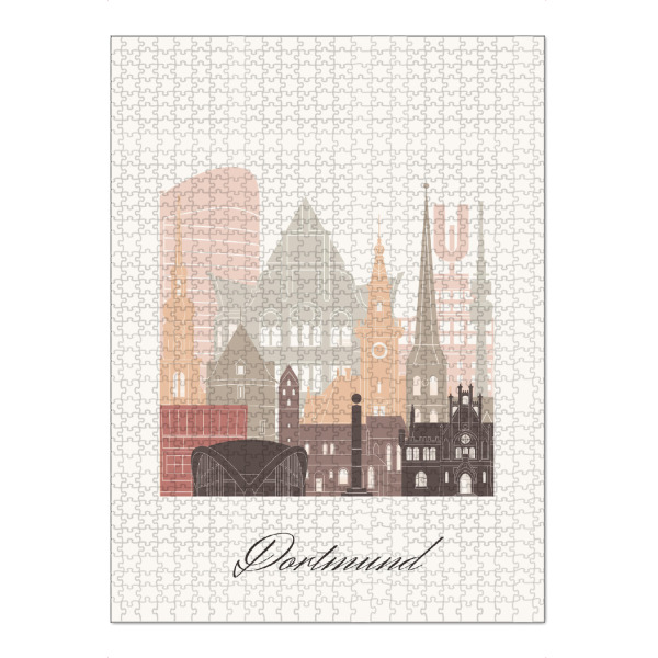 Puzzle Ravensburger "Dortmunder Skyline - Boho" artboxONE - Städte,Reise,Architektur
