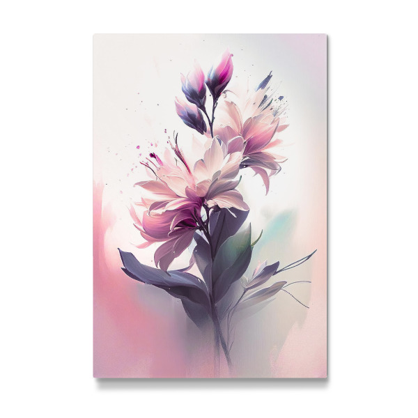 Galerie-Print "Rosa Aquarellblume" 30x20 cm artboxONE