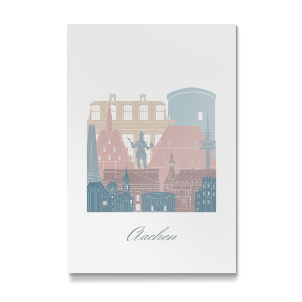 Galerie-Print "Aachen Skyline Erdtöne Stil" 30x20 cm artboxONE