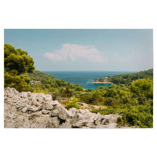 Poster 30x20 cm "Meerblick in Kroatien" artboxONE - Natur,Reise,Reise / Strand und Meer,Reise / Länder