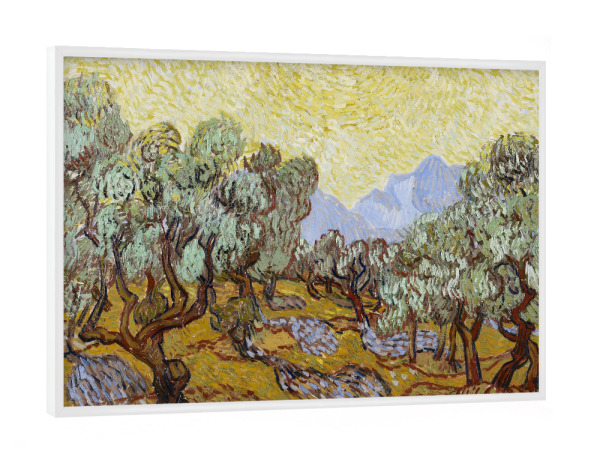 Poster mit weißem Rahmen "Olivenbäume von van Gogh" artboxONE - Natur,Reise,Reise / Länder,Für Mama,Für Papa
