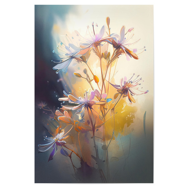 Poster 30x20 cm "Zartes Blumenaquarell" artboxONE - Floral