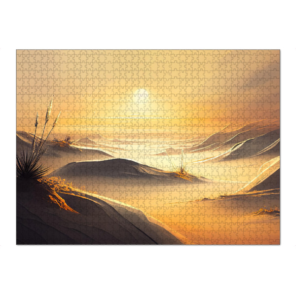 Puzzle Ravensburger "Gelbe Dünen bei Sonnenuntergang" artboxONE - Natur,Reise / Afrika