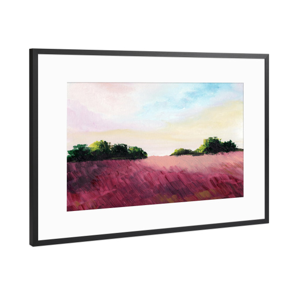 Poster mit Rahmen Schwarz (Metallic) "Floral view" artboxONE - Natur,Floral,Arcadia