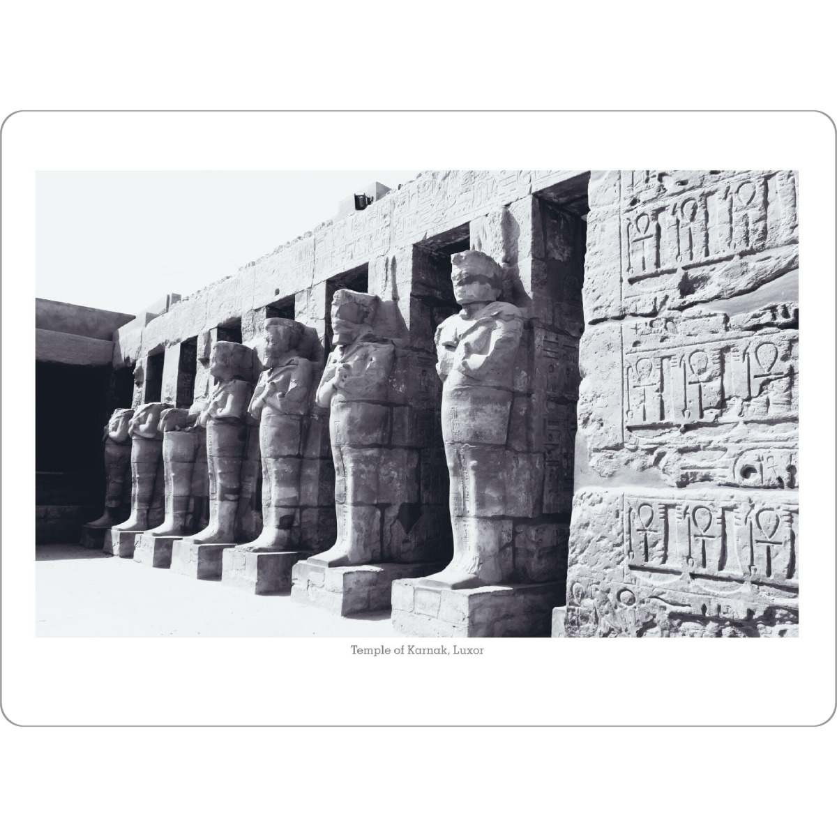 Tischset "Karnak-Tempel von Luxor" artboxONE - Reise,Schwarzweiß,Architektur,Reise / Afrika,Reise / Länder