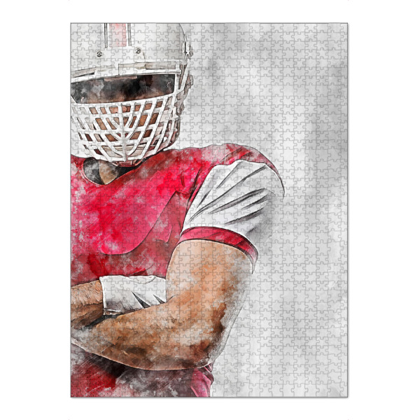 Puzzle Ravensburger "American Football 6 (matart)" artboxONE - Sport - American football,American,Football,Player,Ball,Team,Sport